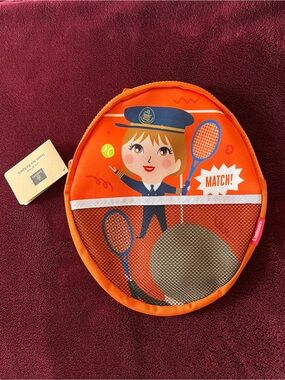 Orange Kids Paddle Set with Playful Character Graphic